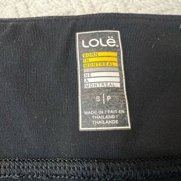 LOLË Womens Small Burst Black Athletic Leggings Pants Montreal Mesh Workout Yoga - Picture 3 of 10